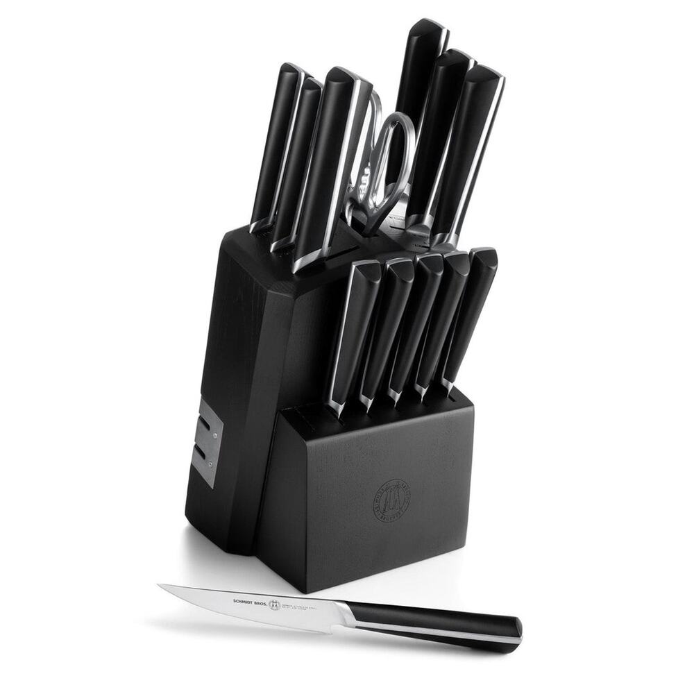 Schmidt Brothers Highline, 14-Piece Knife Block Set Black Silver